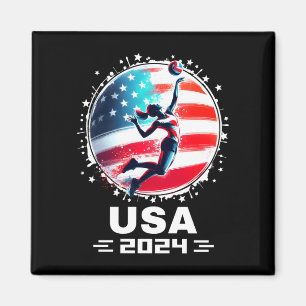 Aimant Équipe États-Unis maillot de volley-ball 2024 pour