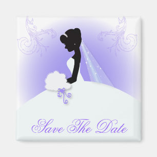 Aimant Équipe mariée Mariage gown Mariée mariée silhouett