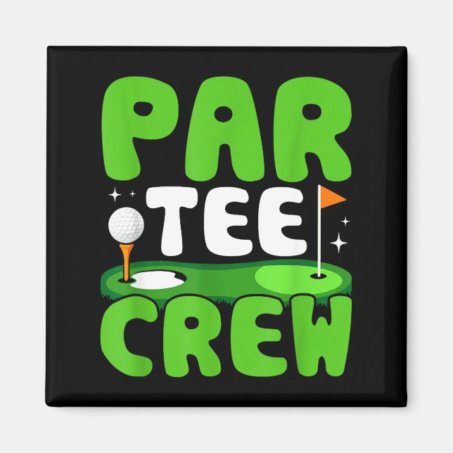 Aimant Équipe Par Tee Esprit de plaisir de golf  (Devant)