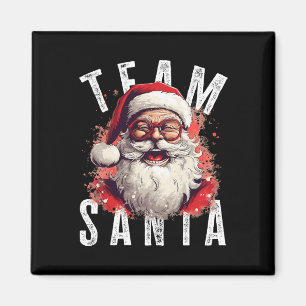 Aimant Équipe Père Noël Noël Funny Noël Noël Noël Père No