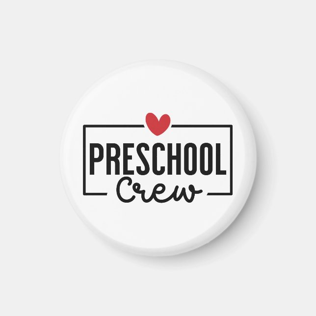 Aimant Équipe préscolaire Équipe préscolaire (Devant)