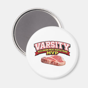 Aimant Équipe Varsitaire MVP de la Tombola de Viande Drôl