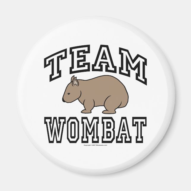 Aimant Équipe Wombat (Devant)