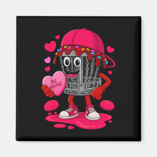 Aimant Équipement de disc golf Playera Saint-Valentin Cœu