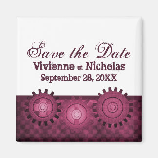 Aimant Équipements de Steampunk Save the Date Magnet, Fuc
