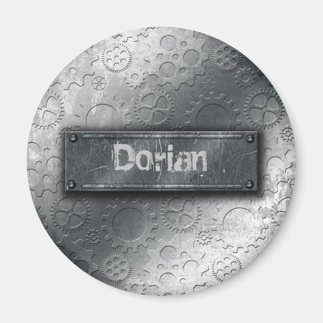 Aimant Équipements métalliques avec Étiquette boulonné -A (Devant)