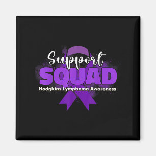 Aimant Équipes de soutien Rubans violets Lymphome de Hodg