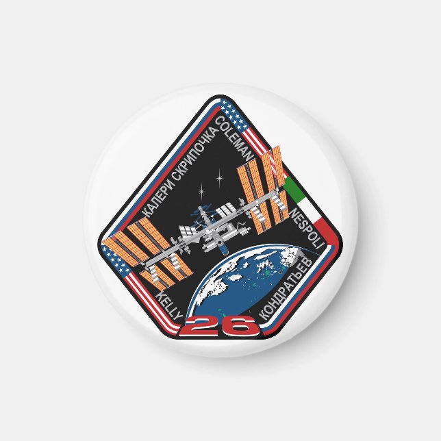 Aimant Équipes ISS : Expédition 26 (Devant)