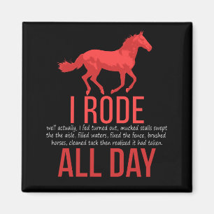 Aimant Équitation - Cheval Ride Cadeau