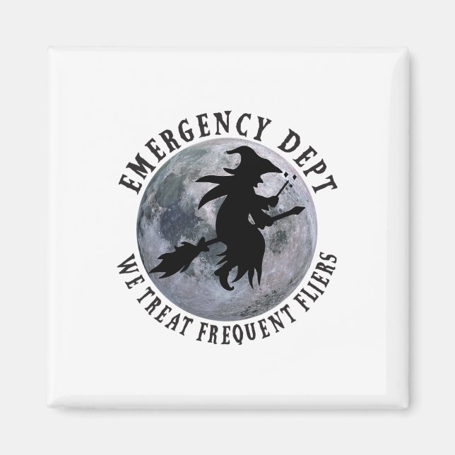 Aimant Er Infirmière Halloween Salle D'Urgence Dept Infir (Devant)