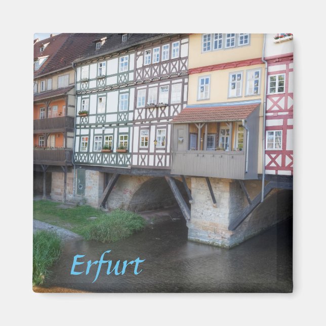 Aimant Erfurt Merchants Bridge photo (Devant)