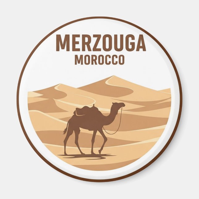 Aimant Erg Chebbi Merzouga Maroc Voyage (Devant)
