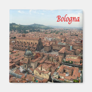 Aimant ERM002 BOLOGNA, Vue aérienne, Italie, Frigo