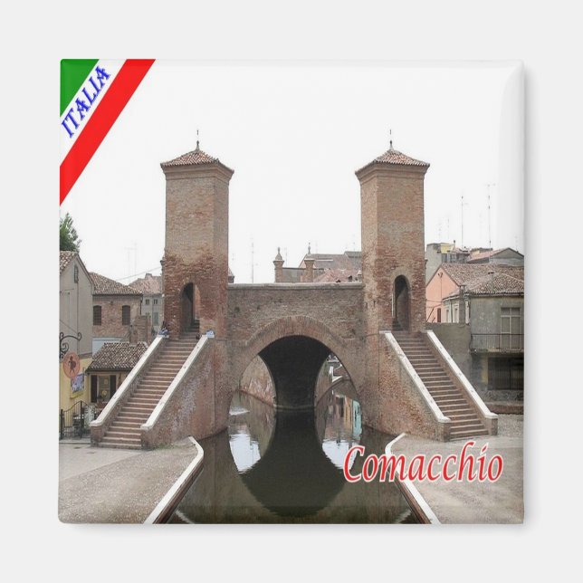 Aimant ERM003 COMACCHIO - Emilia Romagna Italie - Frigo (Devant)