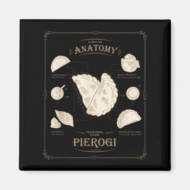 Aimant Erogi Dumpling Anatomy Unique Lish Recipe Tee, Per (Devant)