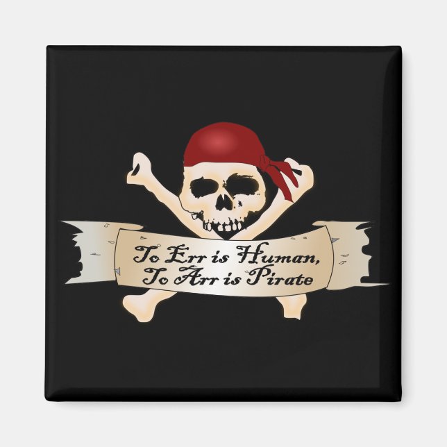 Aimant Err est humain, Arr est pirate (Devant)