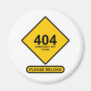 Aimant Erreur 404 : Démocratie introuvable