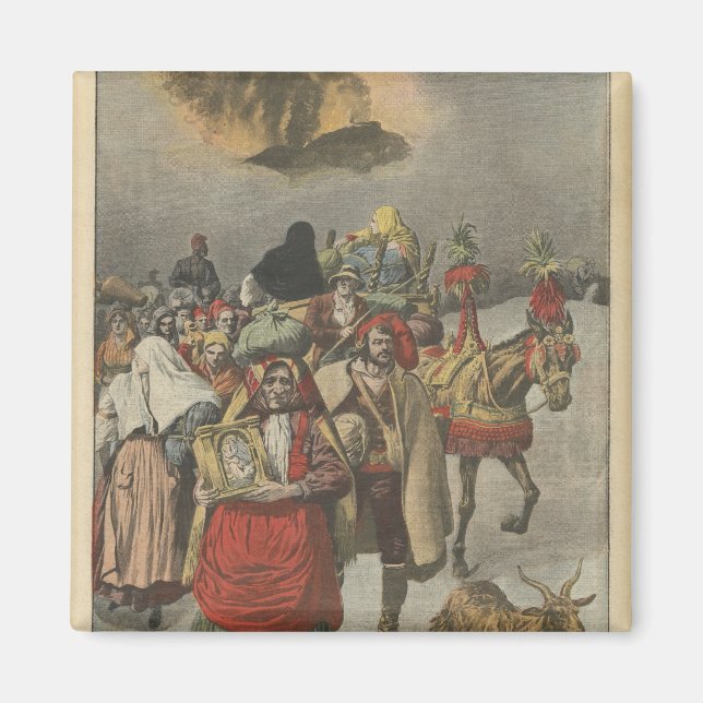 Aimant Éruption de l'Etna (Devant)