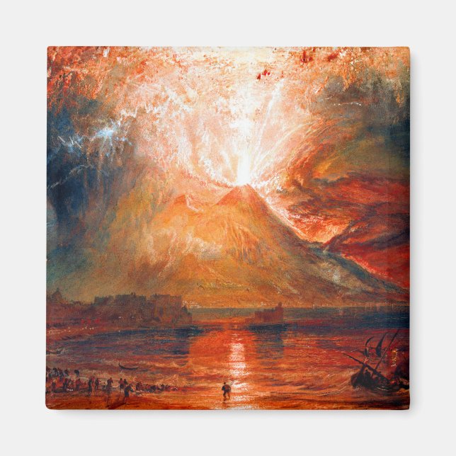 Aimant Éruption du Vésuve William Turner (Devant)