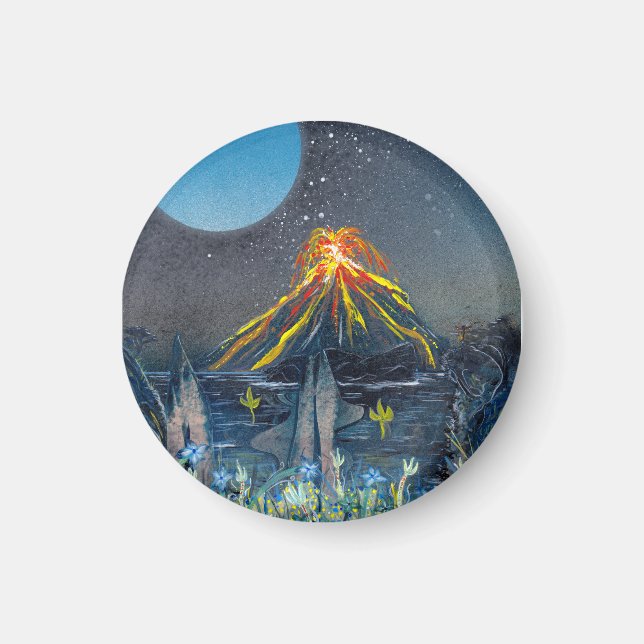 Aimant Éruption volcanique (Devant)