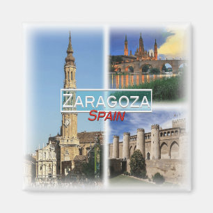 Aimant ES0146 Europe, Espagne, Saragosse, Frigo