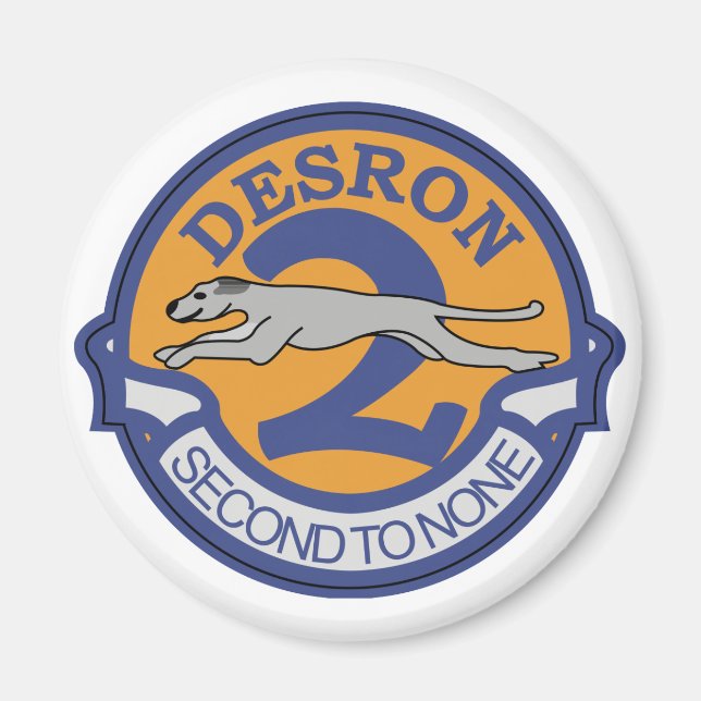 Aimant Escadron de destroyer DESRON - 2 (Devant)