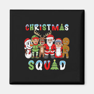 Aimant Escadron de Noël Père Noël Reindeer Elf Boys Girls