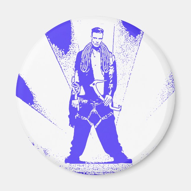 Aimant Escalade de glace bébé (Devant)