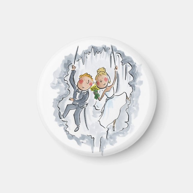 Aimant Escalade Mariage Couple (Devant)
