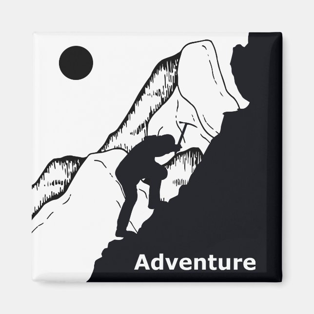 Aimant escalade rocheuse (Devant)