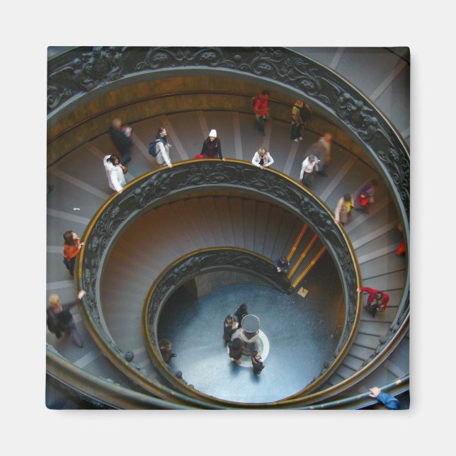 Aimant escalier circulaire vatican (Devant)