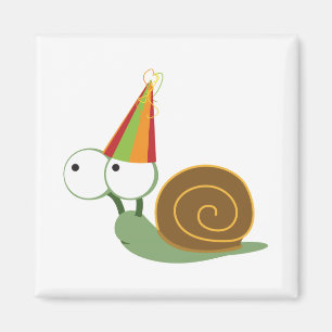 Aimant Escargot de fête