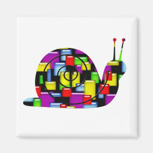 Aimant escargot de mosaïque