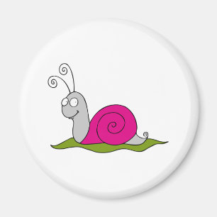 Aimant escargot drôle