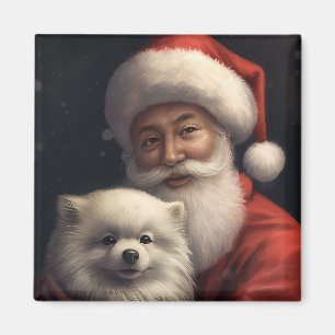 Aimant Eskimo américain avec le Père Noël Fête de Noël fe