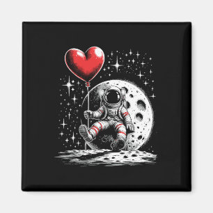 Aimant Espace Astronaute Cœur Bylloon Saint Valentin Vale
