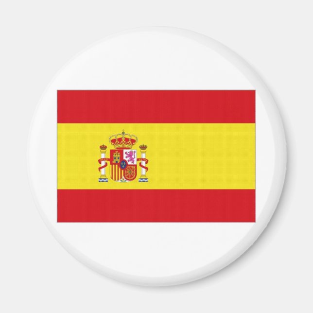 Aimant Espagne - Drapeau national simplifié (Devant)