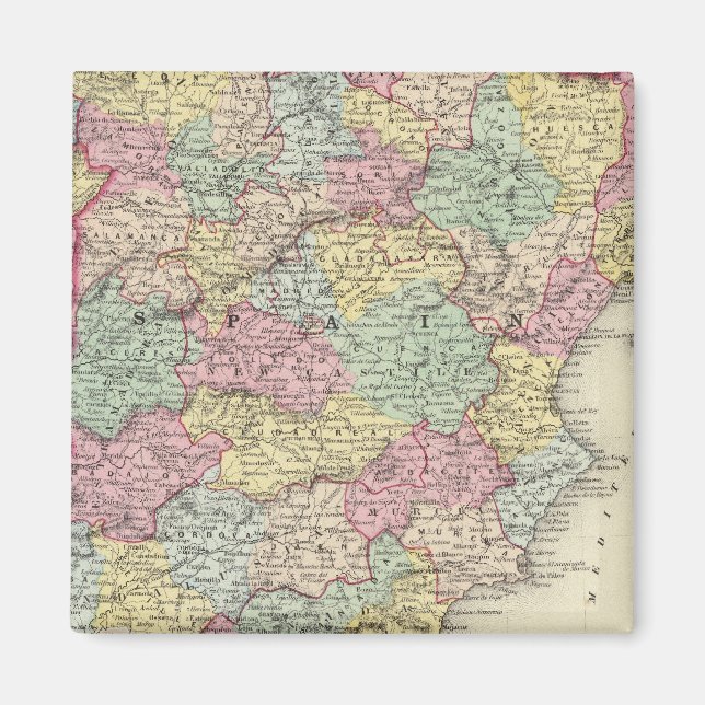 Aimant Espagne Et Portugal 3 (Devant)