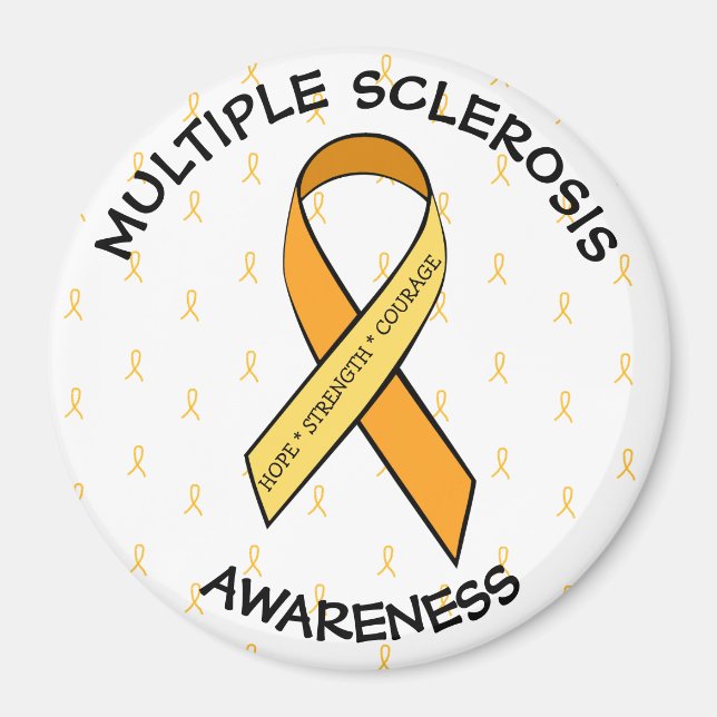 AIMANT ESPÉRANCE FORCE COURAGE DE SENSIBILISATION À LA MS (Devant)