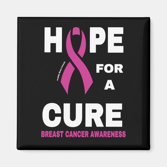 Aimant Espoir d'une guérison...Cancer du sein (Devant)