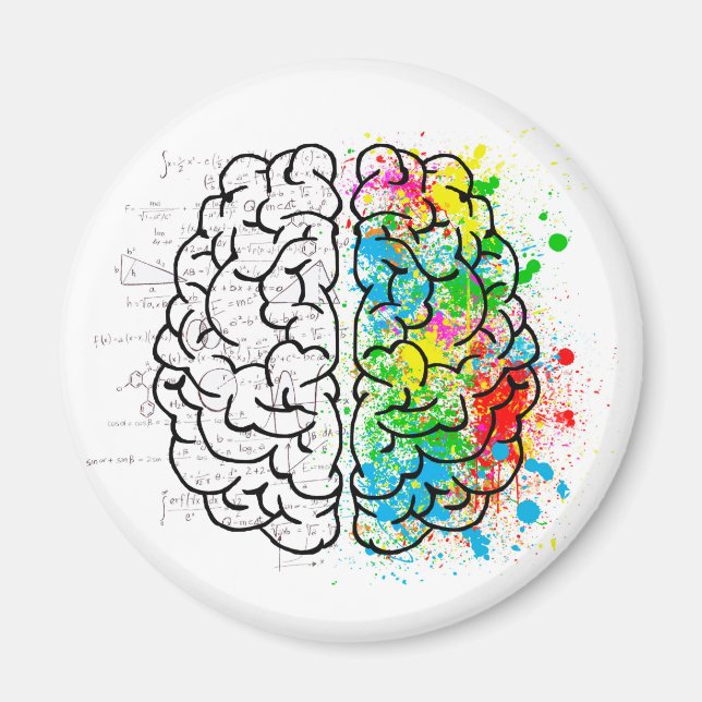 Aimant esprit cerveau psychologie idée coeurs (Devant)