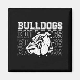 Aimant Esprit de l'école des Bulldogs mascotte fan de spo