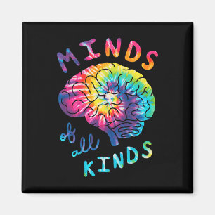 Aimant Esprits De Toutes Sortes Neurodiversité Tie Dye Au