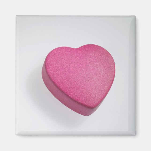 Aimant Essayez de nouveau coeur candy (Devant)