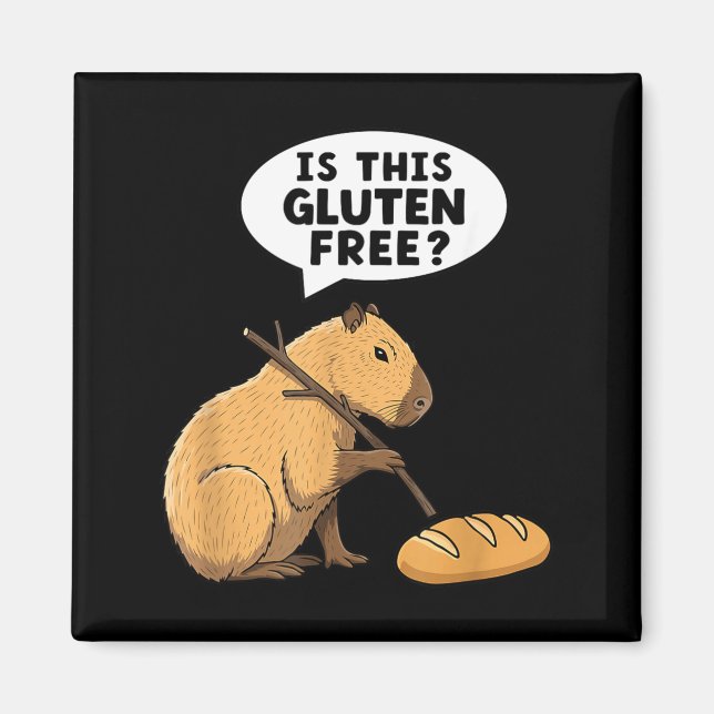 Aimant Est-ce que ce capybara gluten est drôle maladie co (Devant)