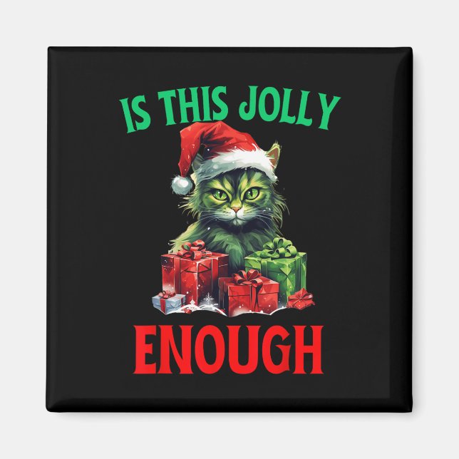Aimant Est-Ce Que Ce Jolly Assez Catmas Chat Noël laid Xm (Devant)