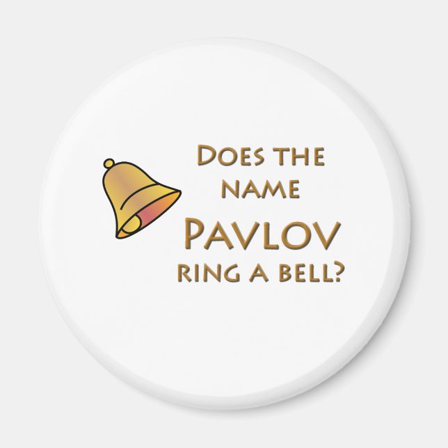 Aimant Est-ce que le nom Pavlov Bague une cloche? (Devant)