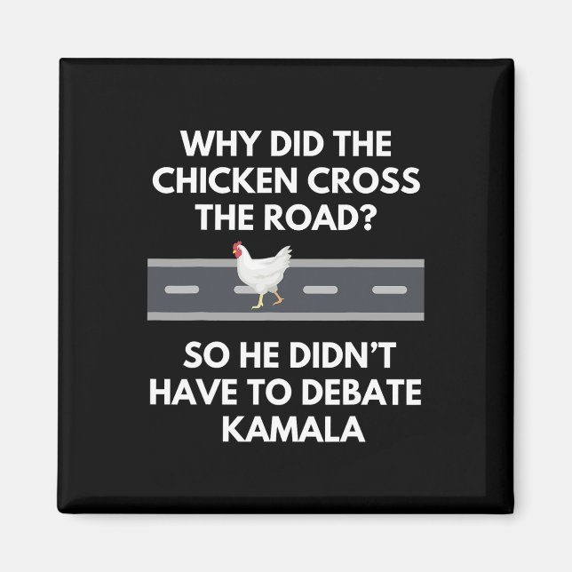 Aimant Est-Ce Que Le Poulet A Traversé La Route Drôle Har (Devant)