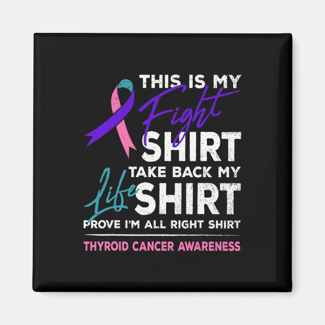Aimant Est-ce que ma lutte contre le cancer thyroïde sens (Devant)