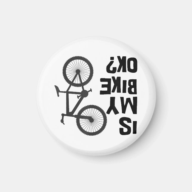 Aimant Est Mon Vélo OK Funny VTT (Devant)